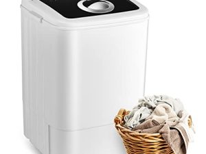Qzexun Portable Machine Single Tub Wash and Spin Dryer
