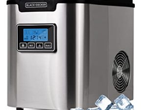 BLACK+DECKER BIMY126S 26-lb Capacity Stainless Steel Ice Maker