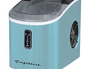 Frigidaire Ice Maker Machine - SELF CLEANING - Makes 26lbs. Ice Per Day - Blue Stainless