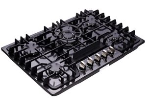 Deli-kit 30 Inch Gas Cooktop Dual Fuel Sealed 5 Burners Stainless Steel Gas Cooktop Gas Hob DK257-A03B Gas Cooker