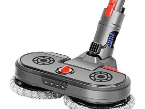FUNTECK Electric Mop Head Attachment with LED for Dyson V7 V8 V10 V11 V15 Vacuum Cleaners