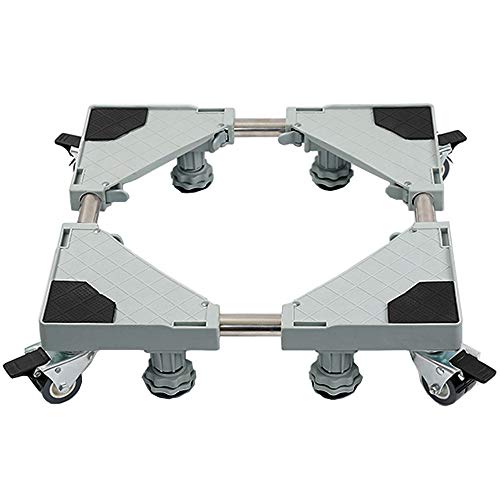 Multi-Functional Furniture Dolly Roller Base Adjustable Movable Base Refrigerator Stand for Washing Machine Refrigerator and Dryer (4 feet 8wheels) Multi-Functional Furniture Dolly Roller Base Adjustable Movable Base Refrigerator Stand for Washing Machine Refrigerator and Dryer (4 feet 8wheels)