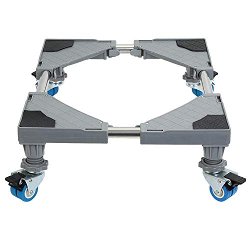 Multi-Functional Furniture Dolly Roller Base Adjustable Movable Base Refrigerator Stand for Washing Machine Refrigerator and Dryer (8 Rounds of Lifting) Multi-Functional Furniture Dolly Roller Base Adjustable Movable Base Refrigerator Stand for Washing Machine Refrigerator and Dryer (8 Rounds of Lifting)