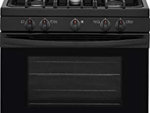 FFGF3054TB 30"" Gas Range with 5 Burners 5 cu. ft. Oven Capacity One-Touch Self Clean Quick Boil Electronic Kitchen Timer Sealed Gas Burner Storage Drawer in Black