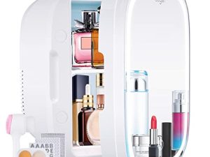 Cegsin LED Mirror Mini Fridge