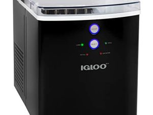 Igloo ICEB33BK Large-Capacity Automatic Portable Electric Countertop Ice Maker Machine