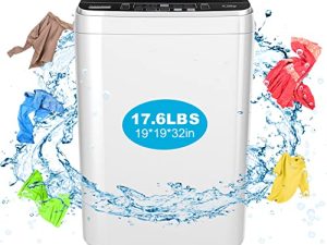 Portable Washing Machine Nictemaw 17.6Lbs Capacity Portable Washer with Drain Pump