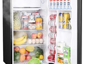 Upstreman 3.2 Cu.Ft Mini Fridge with Freezer