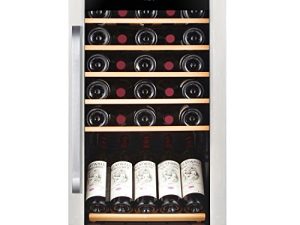 Whynter Built in and Free Standing FWC-341TS 34 Bottle Freestanding Wine Refrigerator with Display Shelf and Digital Control