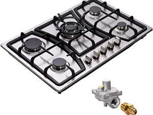 30 Inch Gas Cooktop LPG/NG Convertible Gas Burner Stainless Steel Gas Hob Built-In Gas Cooktop DM527-SA03Z Gas Stovetop