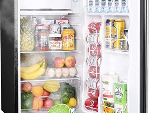 Upstreman 3.2 Cu.Ft Mini Fridge with Freezer